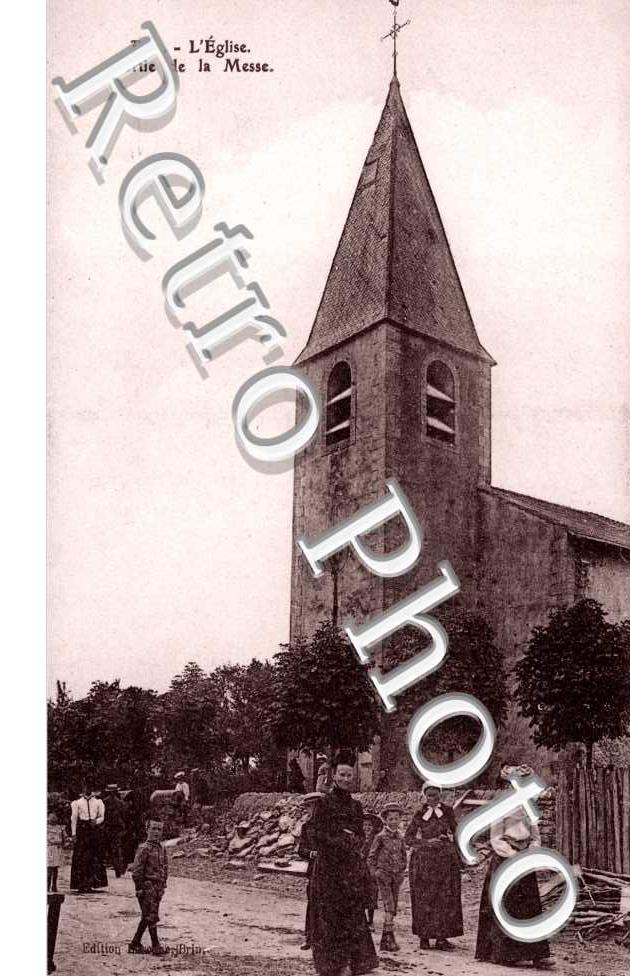l'eglise, sortie de la messe