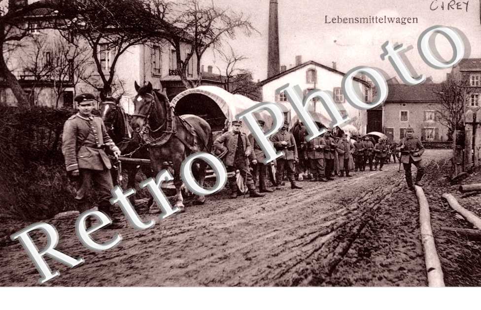 Lebensmittelwagen - feldpostkarte