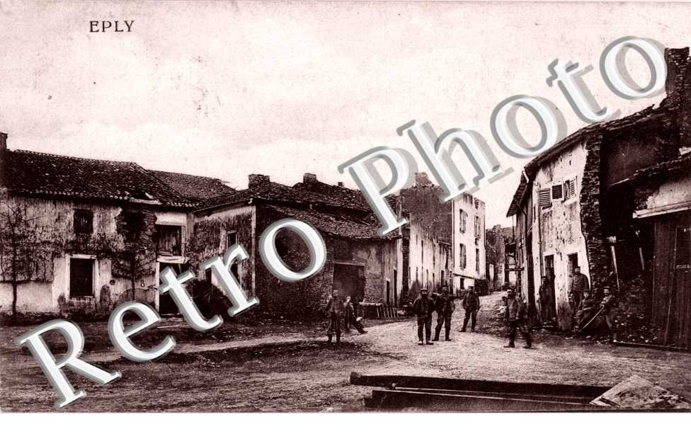( une rue en ruines )