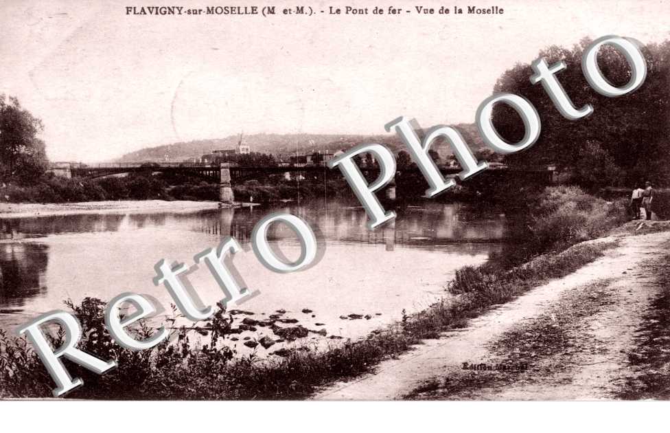 le Pont de fer - vue de la Moselle
