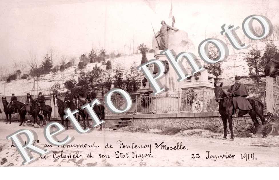Le 167eme au Monument, le Colonel et son Etat Major