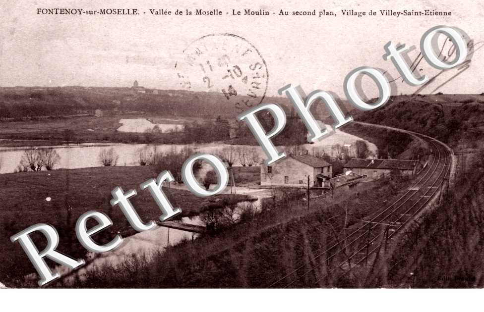 Vallee de Fontenoy -  le Moulin - Village de Villey Saint Etienne
