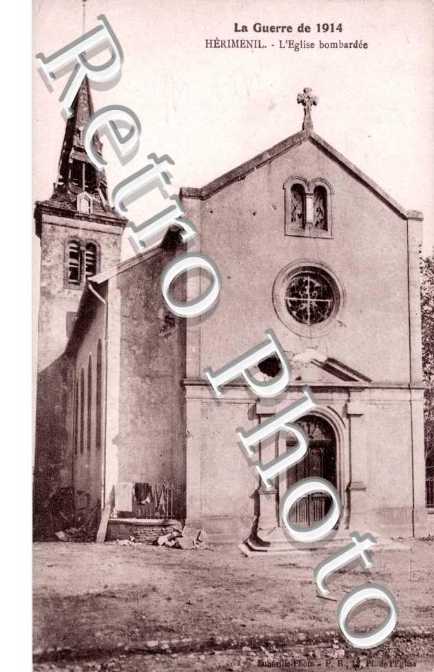 L'Eglise bombardee