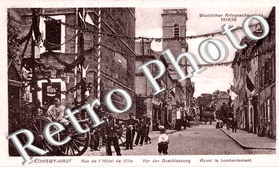 Rue de l'Hotel de Ville avant le bombardement