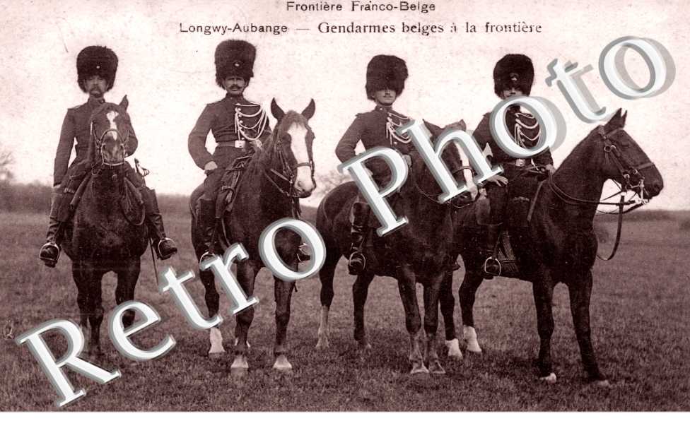 Gendarme belges a la frontiere - frontiere franco-belge  Aubange