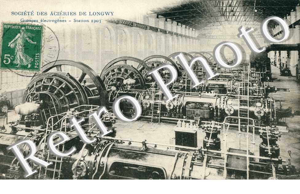 Societe des Acieries de Longwy, Groupes electrogenes, Station 1903