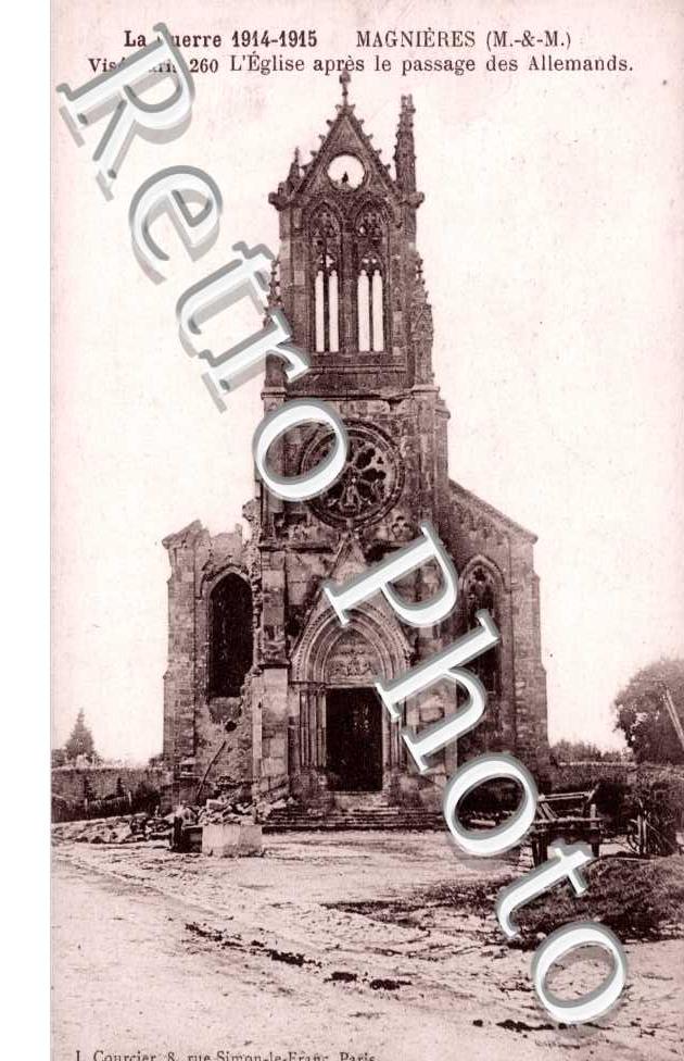 Eglise apres le passage des allemands