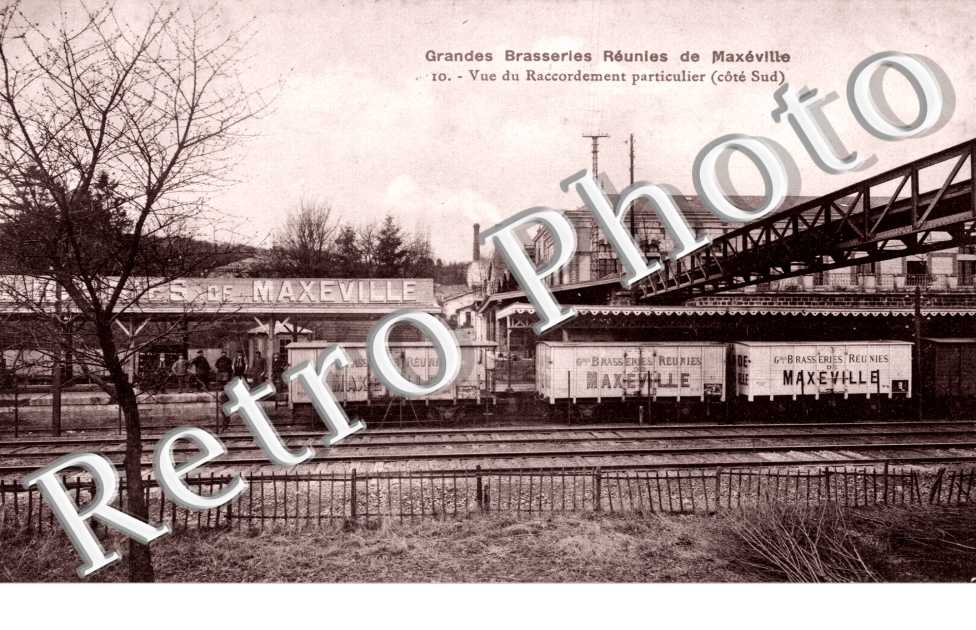 Grandes Brasseries Reunies de Maxeville - vue du raccordement particulier (cote sud)