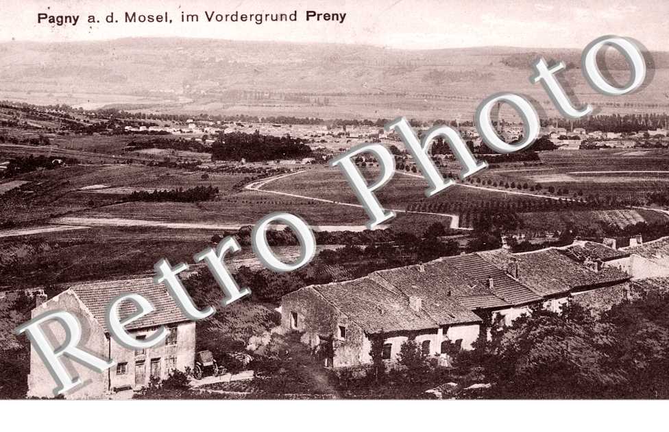 Im Vordergrund Preny - feldpostkarte