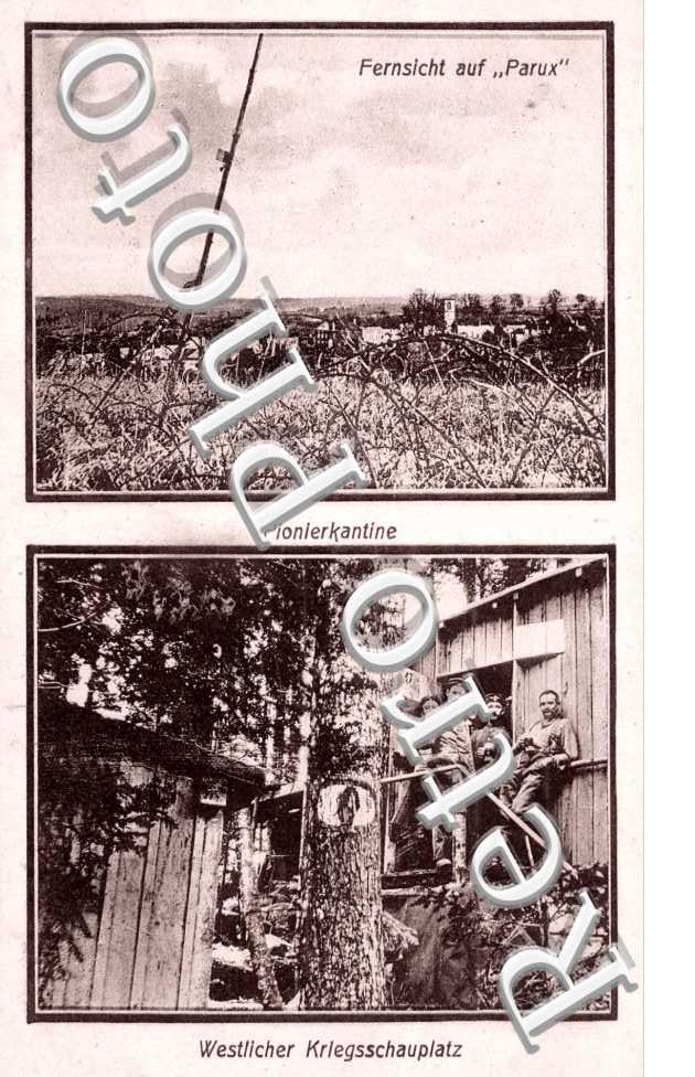 fernsicht auf Parux, pionierkantine, westlicher kriegsschauplatz