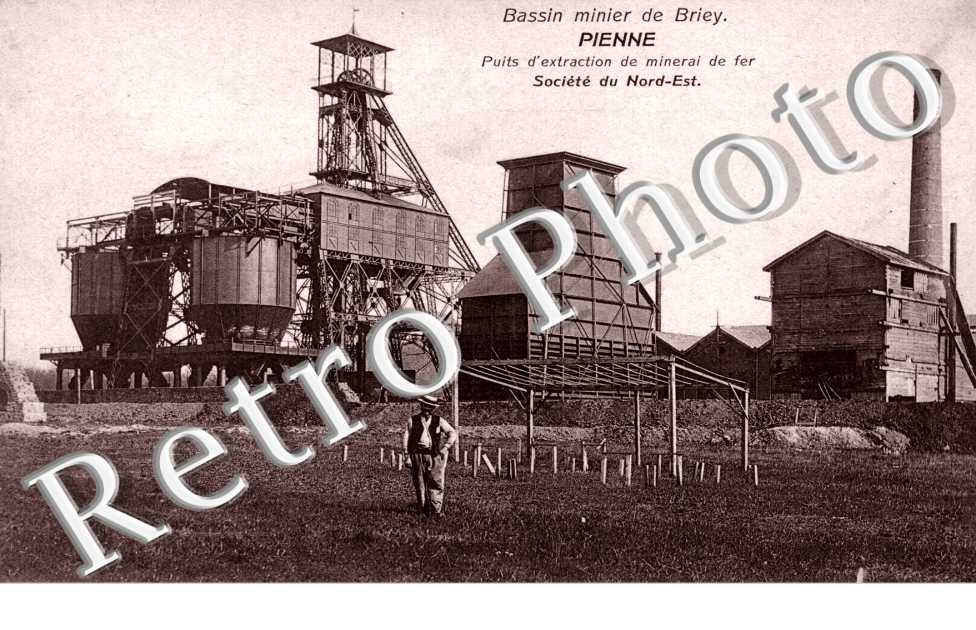 Bassin minier de Briey Puits d'extraction de minerai de fer Societe du Nord Est