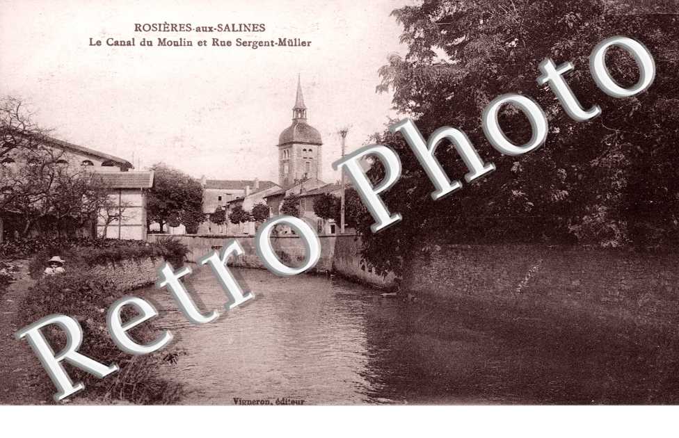 Le Canal du Moulin et Rue Sergent Muller
