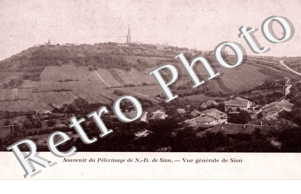 souvenir du pelerinage de  Notre Dame de Sion - vue generale de Sion