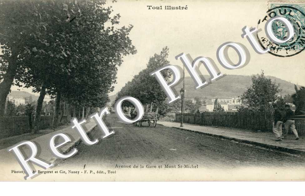 Avenue de la gare et mont Saint Michel