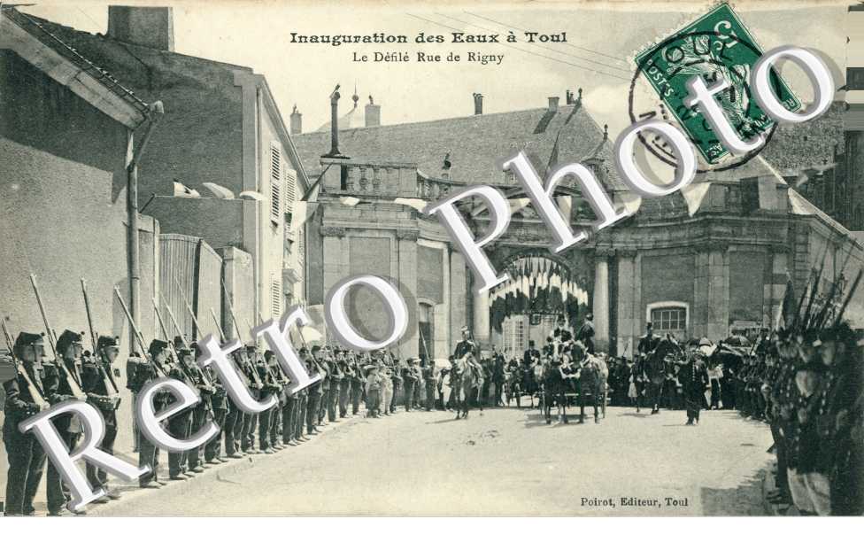 Inauguration des Eaux a Toul - le defile rue de Rigny