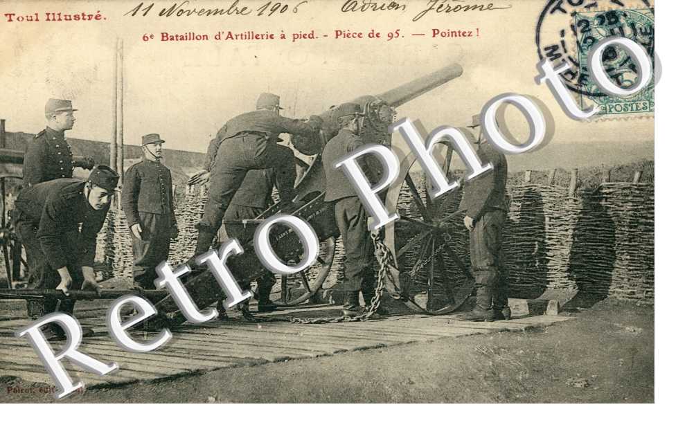 6e bataillon d'Artillerie - piece de 95