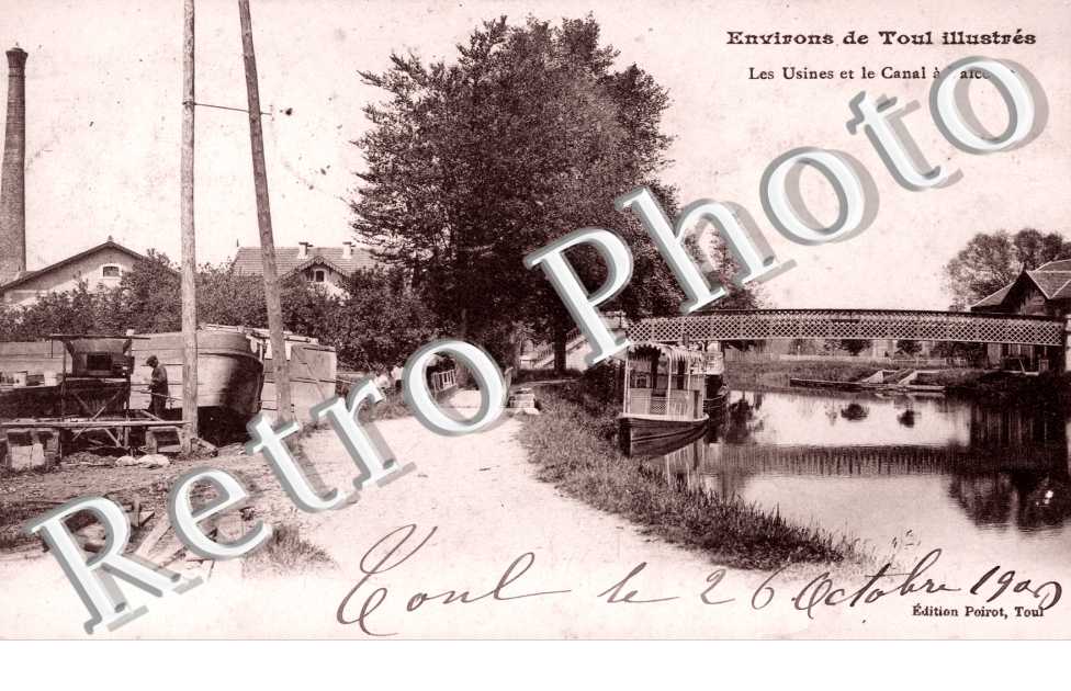 Les usines et le canal a Valcourt