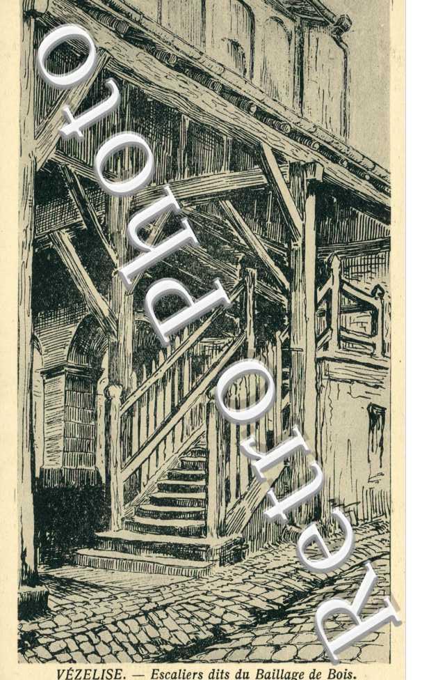 escaliers dits du baillage de bois - d'apres dessin de M. Astorg