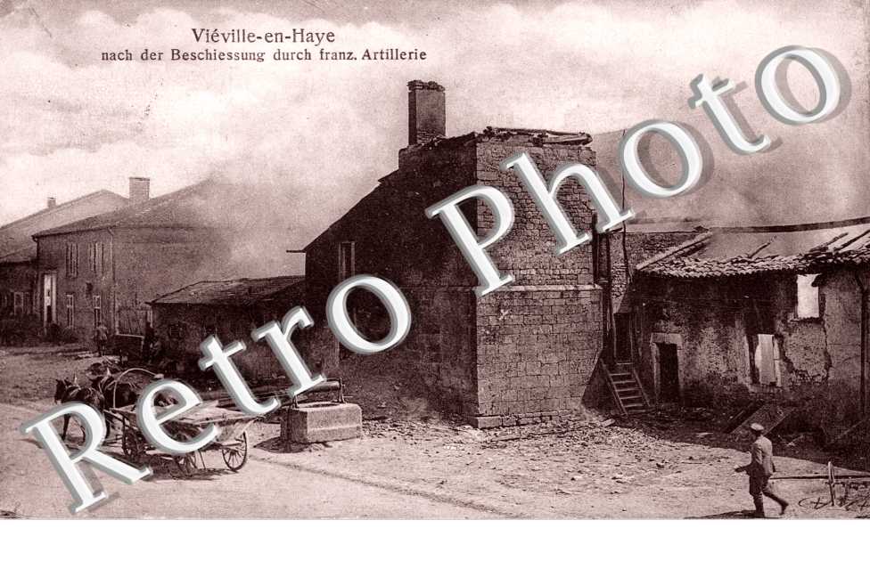 Nach der Beschiesssung  - feldpostkarte