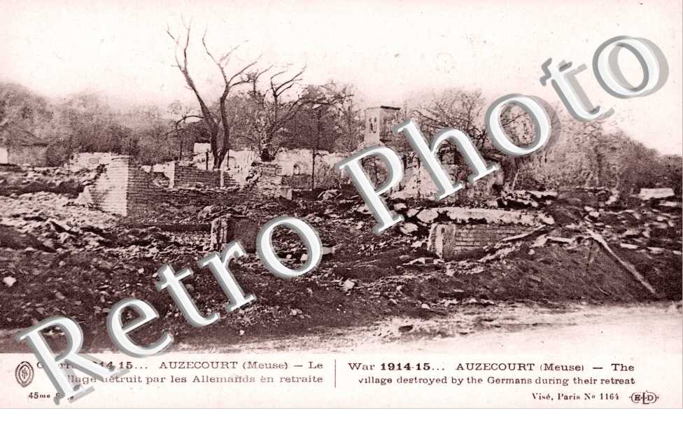 Village detruit par les allemands