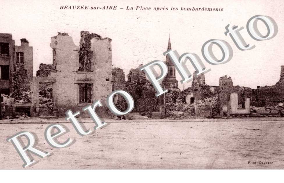 La place apres les bombardements