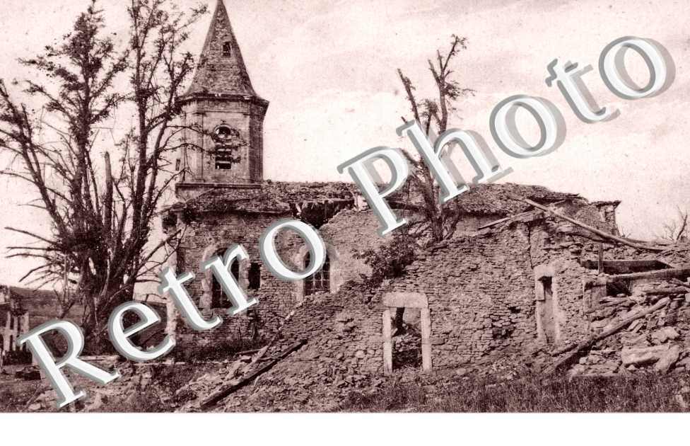 (eglise en ruine)  - feldpostkarte