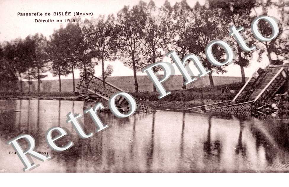 Passerelle Detruite en 1915