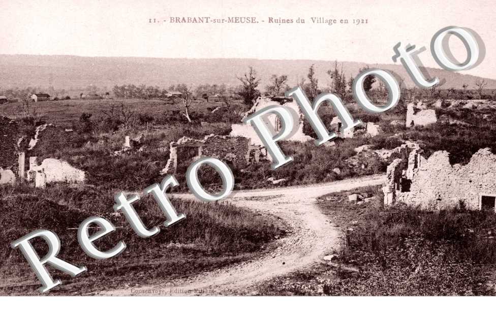 Ruines du village en 1921