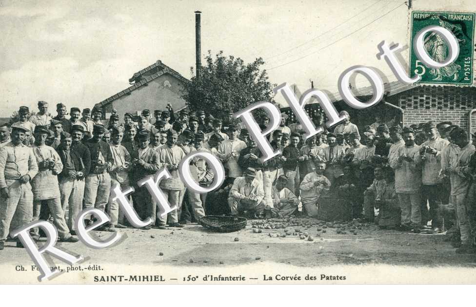 Saint Mihiel - 150e regiment d'infanterie - corvee des patates
