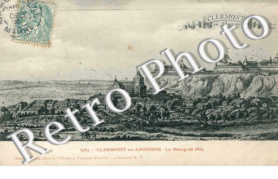 le bourg en 1654