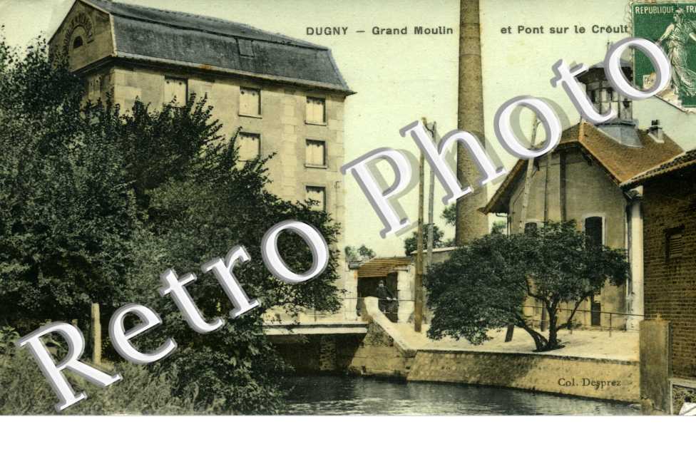 Grand moulin et pont sur le Creult