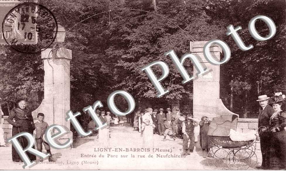 Ligny-en-Barrois, Entree du Parc sur la Rue de Neufchateau