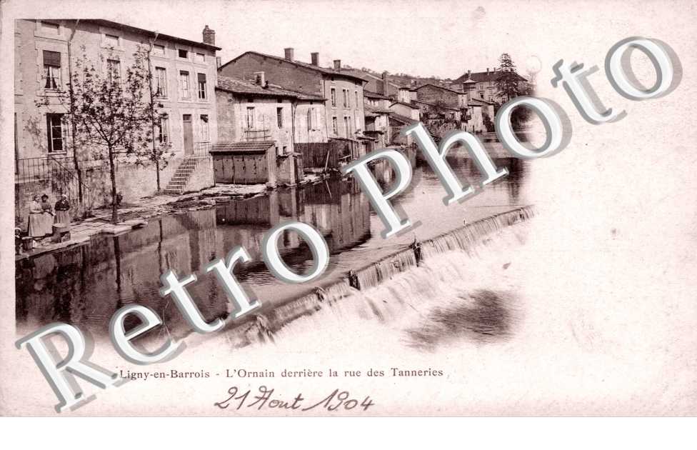 Ligny-en-Barrois, l'Ornain derriere la Rue des Tanneries