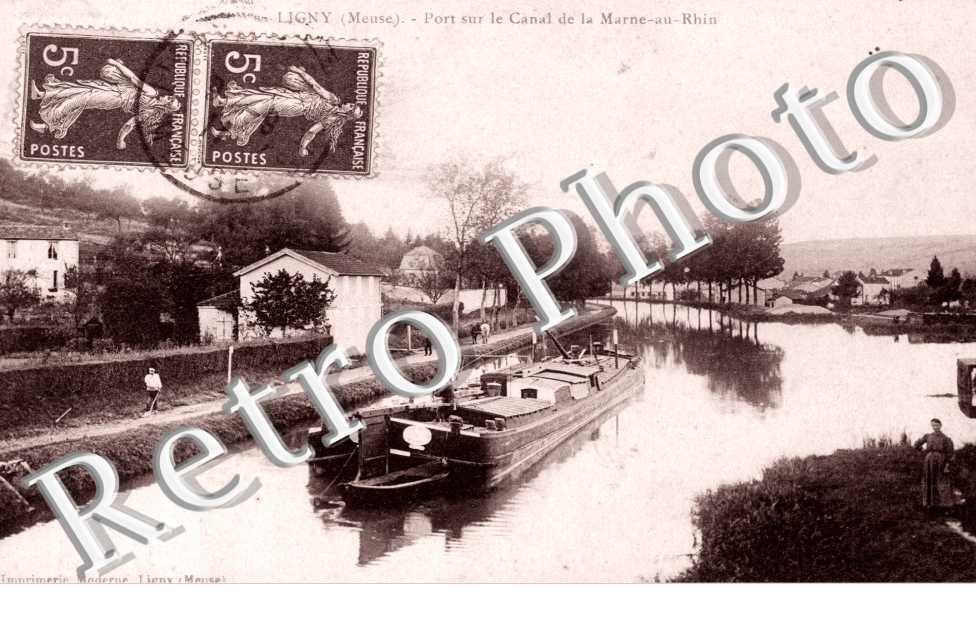 Port su le Canal de la Marne au Rhin