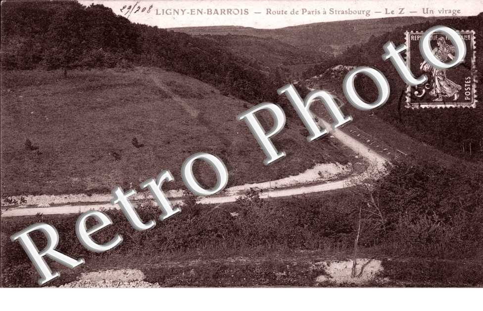 Ligny-en-Barrois, Route de Paris a Strasbourg, le Z, Un Virage