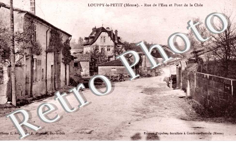 rue de l'eau et pont sur la Chee - Louppy-le-Petit