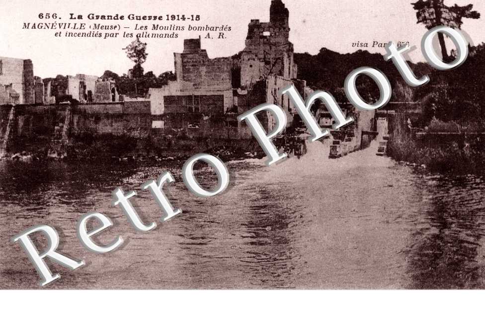 Moulins bombardes et incendies par les allemands