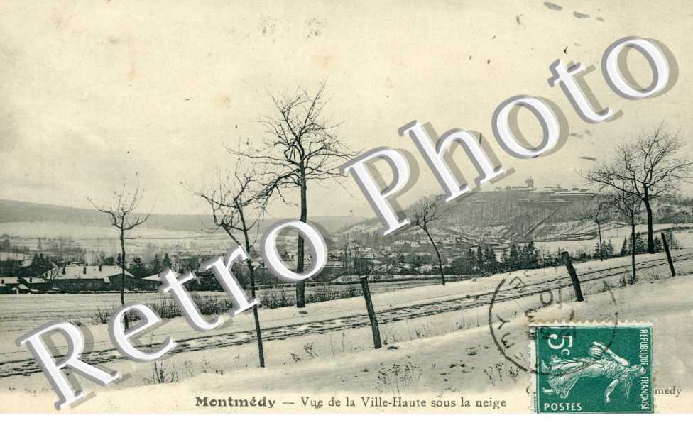 Vue de la Ville-Haute sous la Neige