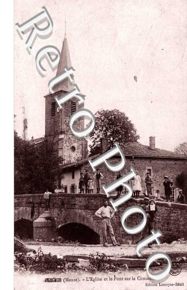 L'eglise et le pont sur la Cousance