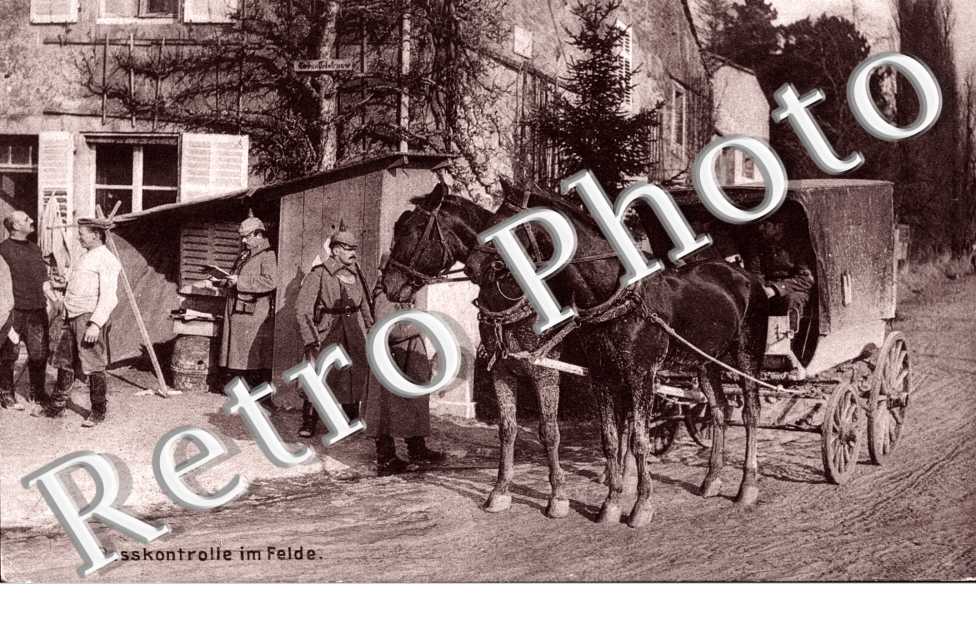 Passkontrolle im Felde