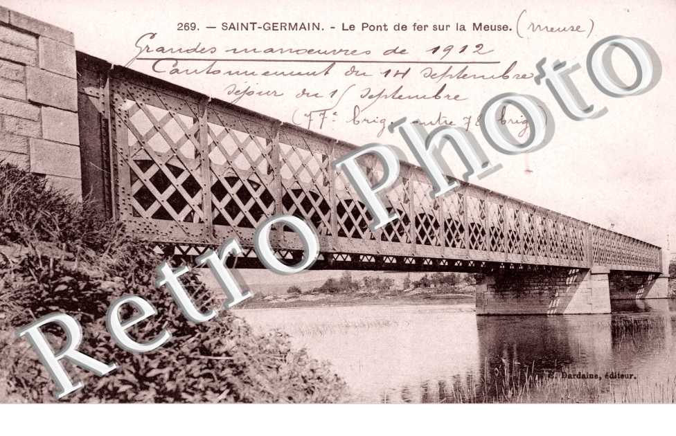 Le Pont de fer sur la Meuse