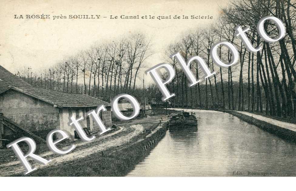 La Rosee le canal et le Quai de la Scierie