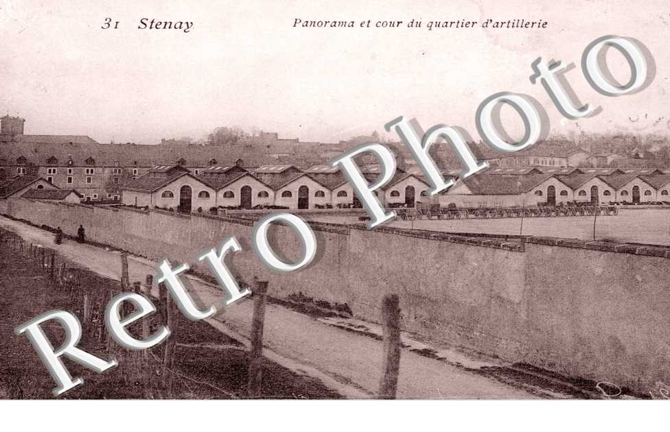 panorama et cour du quartier d'artillerie