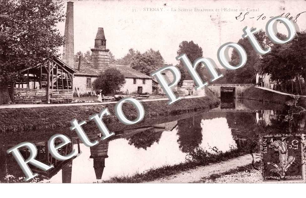 la Scierie Drappier et l'Ecluse du Canal