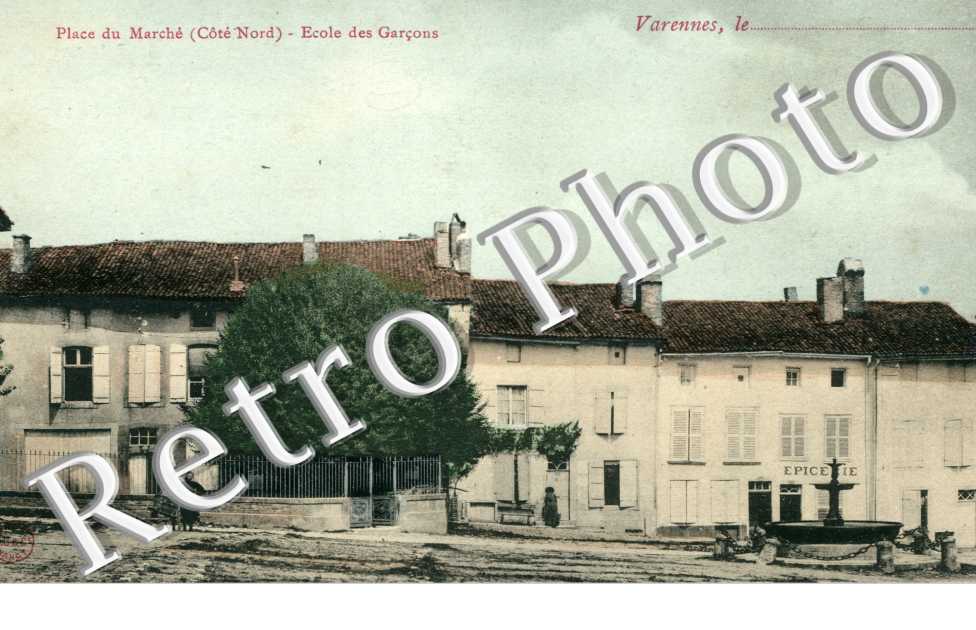 place du marche - ecole des garcons (couleur)