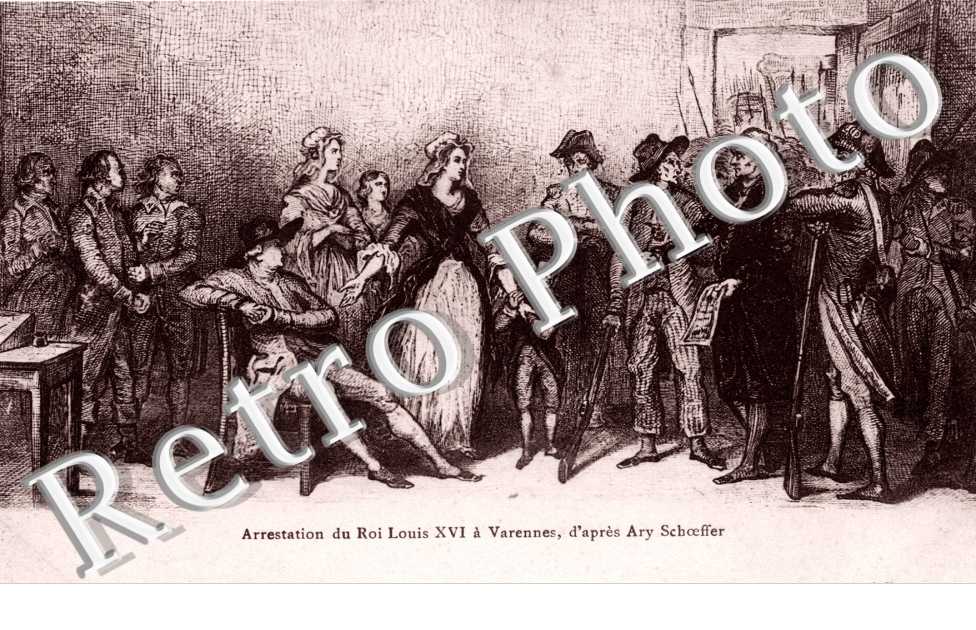 Arrestation du Roi Louis XVI a Varennes d'apres Ary Schoeffer
