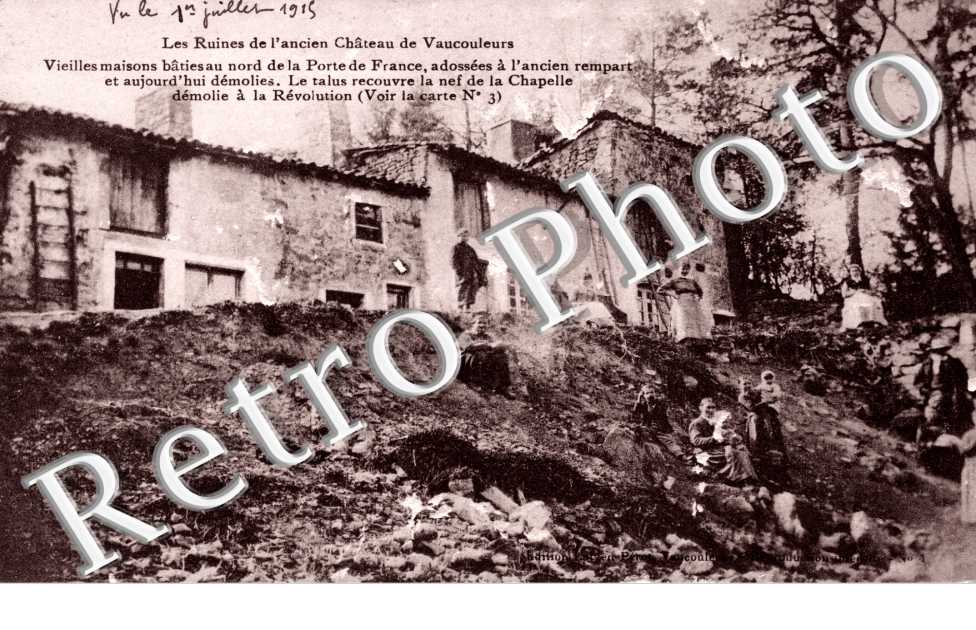 les ruines de l'ancien chateau de Vaucouleurs