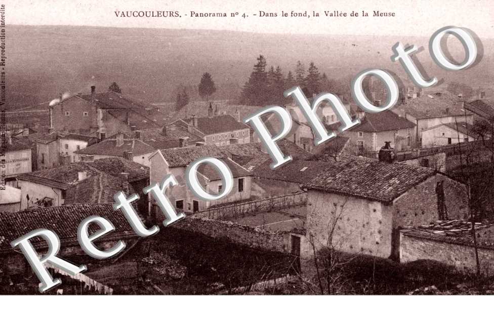 panorama, dans le fond, la vallee de la Meuse