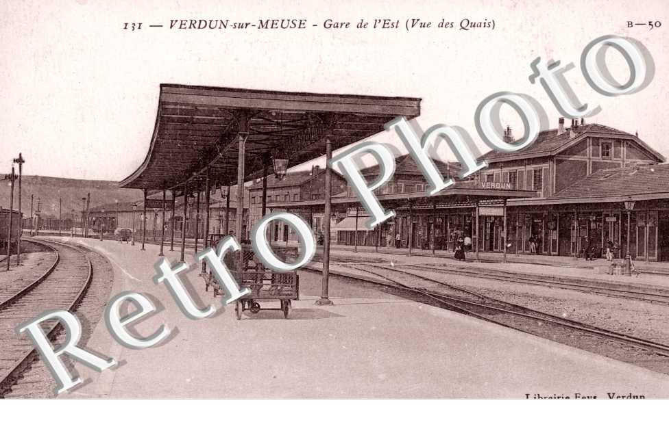 Verdun-sur-Meuse, Gare de l'Est, Vue des Quais