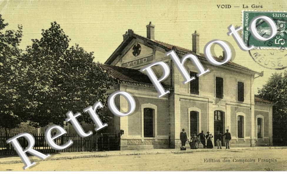 la gare - Edition des Comptoirs Francais (carte toilee couleur)